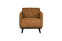 Miniatura Sillón Bouclé Amarillo Mantequilla Statement Clipped