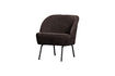 Miniatura Sillón Chenilla 3D Marrón Oscuro Vogue 1