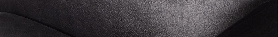 Descriptivo Materiales Sillón cuero y madera de acacia Negro HOUSTON