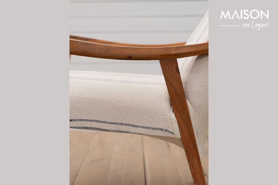 Descubra la elegancia atemporal con el sillón de madera de acacia