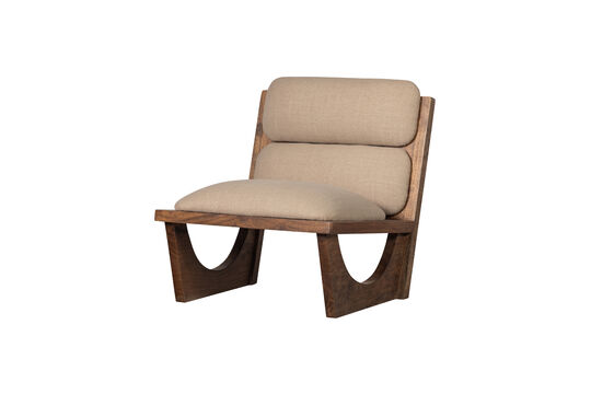 Ver el perfil del producto sillón de bouclé y madera de acacia natural Opulent Sillón de bouclé y madera de acacia natural Opulent