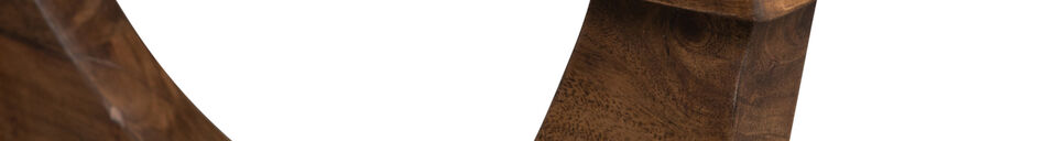Descriptivo Materiales Sillón de bouclé y madera de acacia natural Opulent