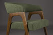Miniatura Sillón de comedor en tela verde Adamello 8