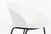 Miniatura Sillón de plástico blanco y negro Void 10