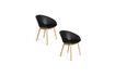 Miniatura Sillón de plástico negro Void 7