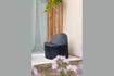 Miniatura Sillón de plástico reciclado negro Bloom 2