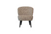 Miniatura Sillón de tejido melange natural SARA 2