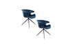 Miniatura Sillón de tela azul Mia 13