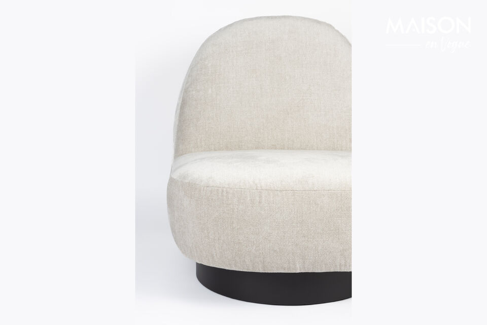 Sillón de tela beige Eden - 16