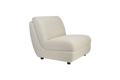 Sillón de tela beige Mississippi
