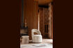Miniatura Sillón de tela beige Seina 2