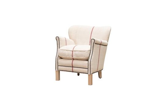 Sillón de tela beige Turner