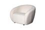 Miniatura Sillón de tela blanco Oxygène Clipped