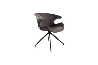 Sillón de tela gris Mia