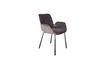 Miniatura Sillón de tela gris oscuro Brit 7