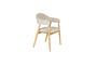 Miniatura Sillón de tela marrón claro Indy Clipped