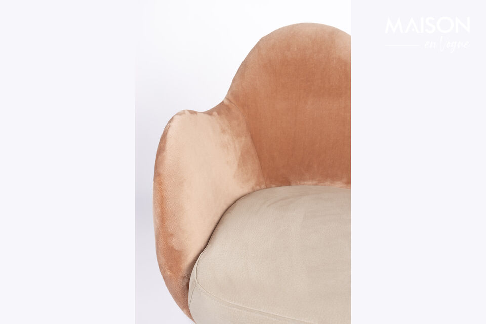 Sillón de tela rosa Friuli - 25
