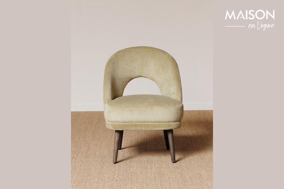 Descubra el confort y la modernidad con el sillón Cyrus de poliéster verde