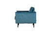 Miniatura Sillón de terciopelo azul RODEO 3