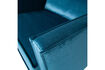 Miniatura Sillón de terciopelo azul RODEO 5