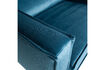 Miniatura Sillón de terciopelo azul RODEO 6