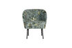 Miniatura Sillón de terciopelo gris Poppy Vogue 3