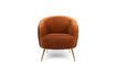 Miniatura Sillón de terciopelo naranja So Curvy 5