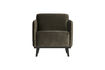 Miniatura Sillón de terciopelo verde cálido STATEMENT 1