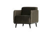 Miniatura Sillón de terciopelo verde cálido STATEMENT 3
