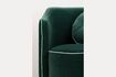 Miniatura Sillón de terciopelo verde oscuro Sassy 7