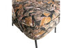 Miniatura Sillón Estampado Floral Terciopelo Negro Vogue 6