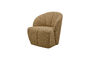 Miniatura Sillón giratorio bouclé mezcla amarillo/marrón MOJO Clipped