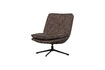 Miniatura Sillón giratorio marrón melange Milaro 1