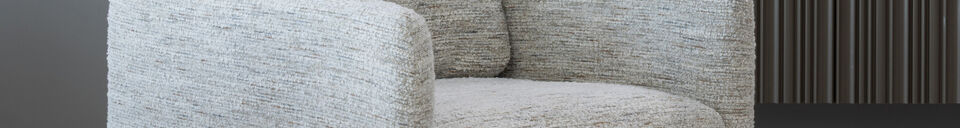 Descriptivo Materiales Sillón giratorio mezcla natural Oska