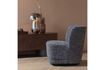 Miniatura Sillón giratorio tejido melange gris ATTY 3