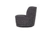 Miniatura Sillón giratorio tejido melange gris ATTY 5