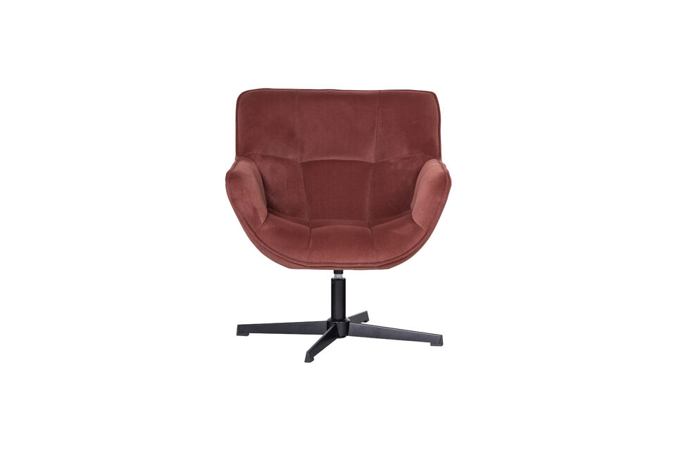 Design confortable et moderne Rev&ecirc;tement en velours chaleureux Fonction pivotante