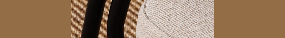 Descriptivo Materiales  Sillón Lord de cuero marrón y beige