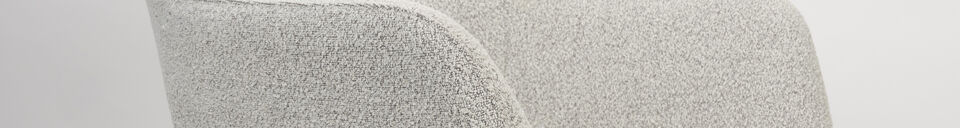 Descriptivo Materiales Sillón lounge de acero beige Dude