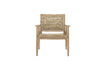 Miniatura Sillón lounge de jardín en acacia FSC y poliratán natural Sorrento 1