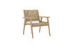 Miniatura Sillón lounge de jardín en acacia FSC y poliratán natural Sorrento 4