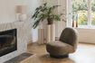 Miniatura Sillón lounge de tela verde Eden 4