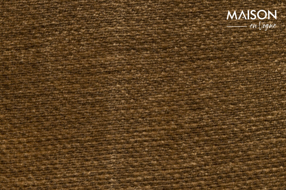 Sillón lounge de terciopelo marrón Tombag - 9