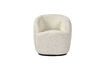 Miniatura Sillón Porterville de tela rizada blanca 5