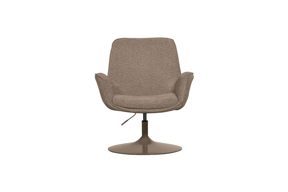 Sillón ajustable elegante y de alta calidad Tacto suave (100% PES) Base de metal en color a juego
