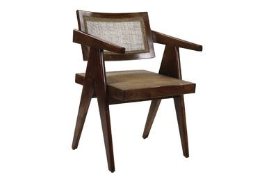 Sillón Rosalia de madera oscura