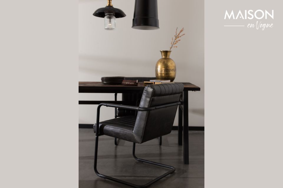 Sillón Stitched negro DutchBone