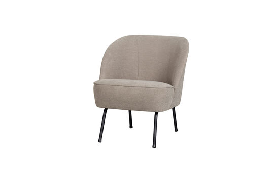 Sillón tela tejida arena Vogue Clipped