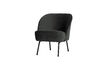 Miniatura Sillón terciopelo negro VOGUE 1