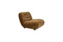 Miniatura Sillón Wyatt de terciopelo color coñac Clipped